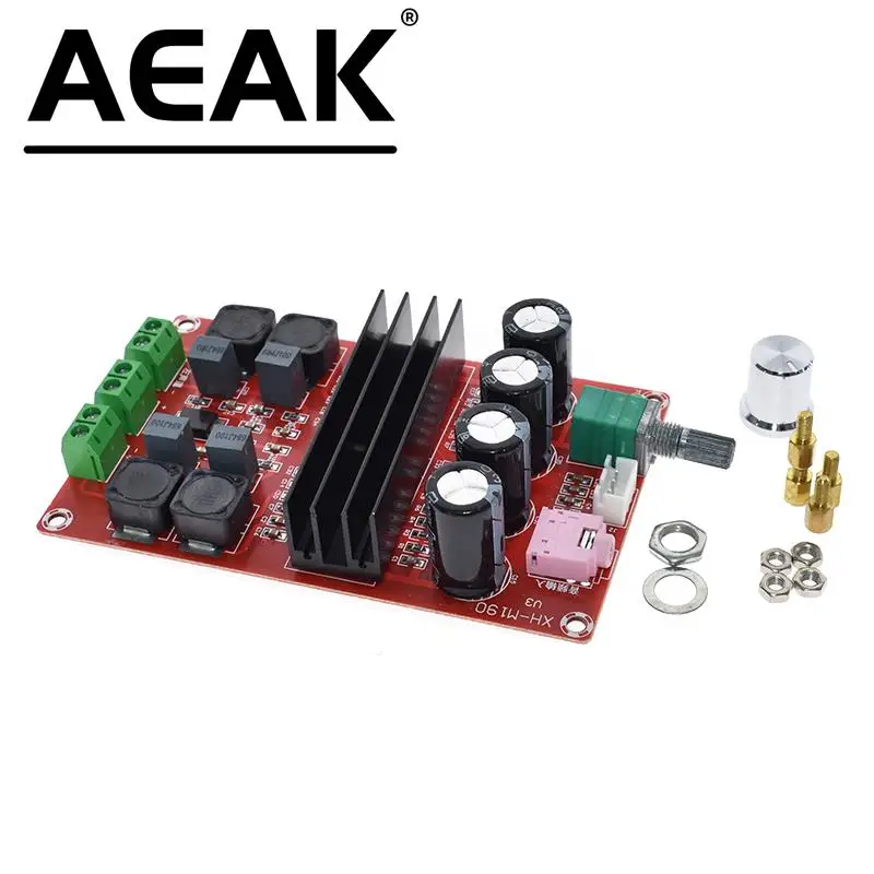 XH-M190 TPA3116 D2 2x100W Dual Channel Digital Audio Amplifier Board for Arduino TPA3116D2 Two Channel Module 100W+100W 12-24V