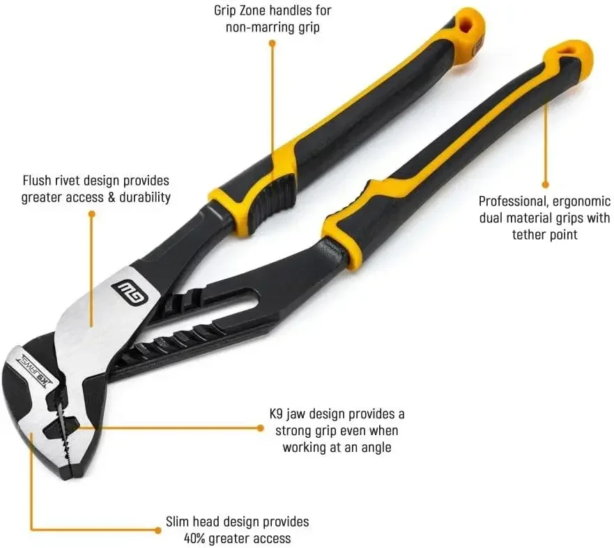 6 Pc. Pitbull Dual Material Mixed Plier Set - 82204C