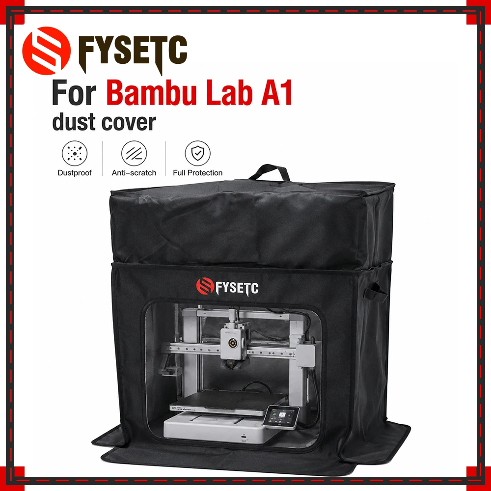 For Bambu Lab A1 3D Printer  Dust Cover Dustproof  And  Heat Retention Visibility Dust Cover For Bambu A1 3D Printer Parts