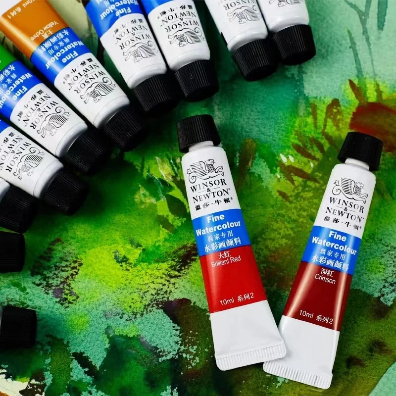 Imagem -03 - Winsor & Newton-tinta Aquarela Profissional Pigmento de Pintura Aquarela para Artistas Suave Fine 12 18 24 36 Cores 10ml