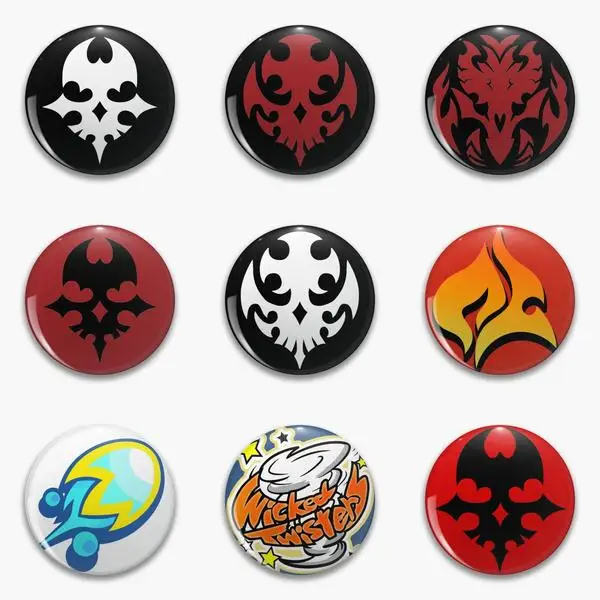 The World Ends With You White Player Skull Neo Soft Button Pin Customizable Hat Funny Lapel Pin Brooch Cartoon Clothes Creative