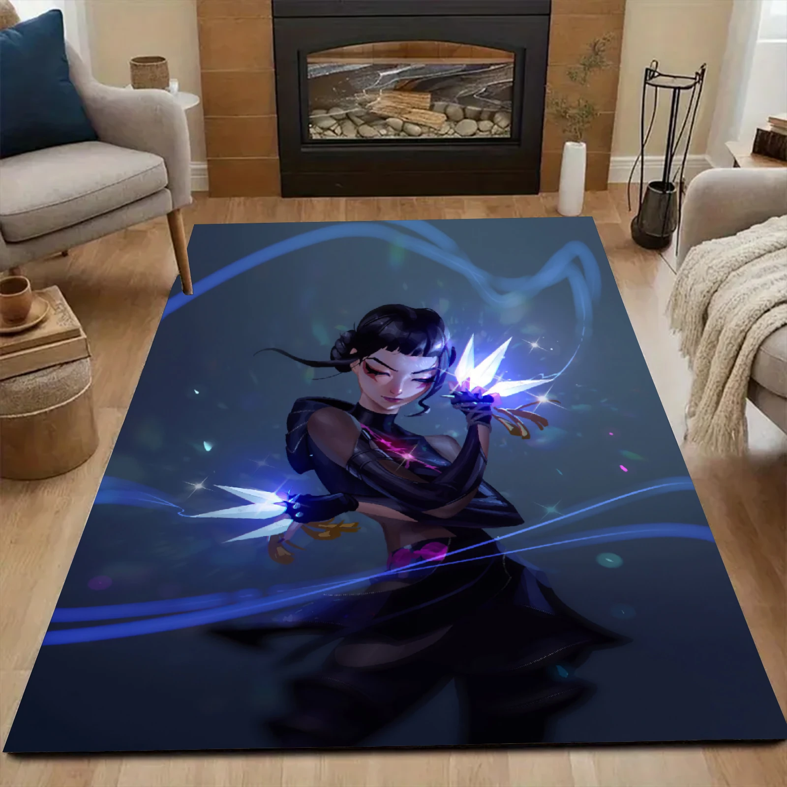 سجادة سجادة مزخرفة من شيطان هنتر لغرف المعيشة وغرف النوم والمداخل ومناطق الطعام بالإضافة إلى ساحات الباحات الخارجية والحدائق #3