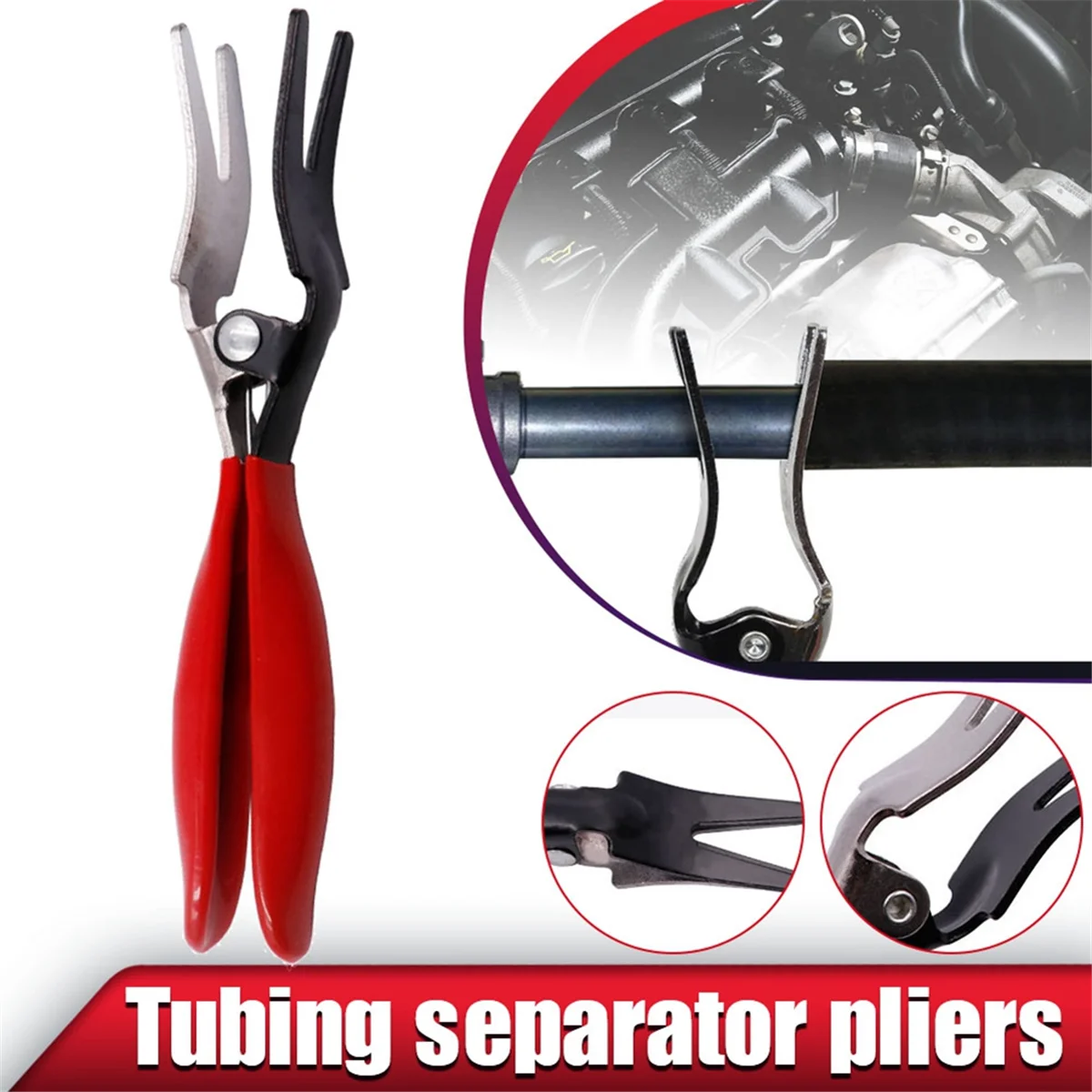 Car Oil Hose Pipe Buckle Removal Tool Oil Pipe Separation Clamp Joint Tightening Pliers Fuel Filter Automotive Pipe