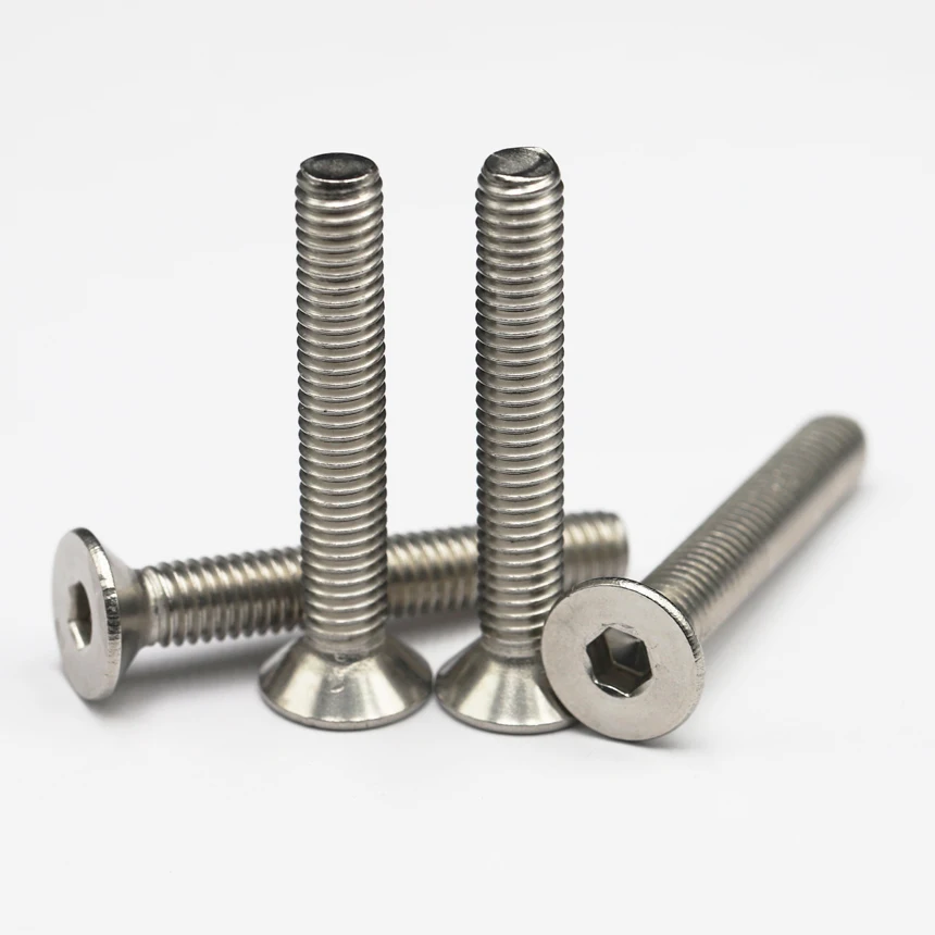 M3 M4 M5 M6 M8 M10 M12 5-100mm 316 Stainless Steel DIN7991 Hexagon Hex Socket Flat CSK Countersunk Allen Key Head Screw Bolt