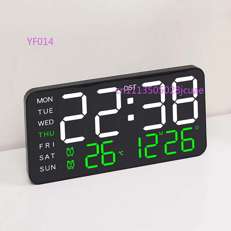

Borderless Electronic Clock Multifunctional Wall & Desk Dual-purpose Digital Clock Living Room Wall Clock 6617