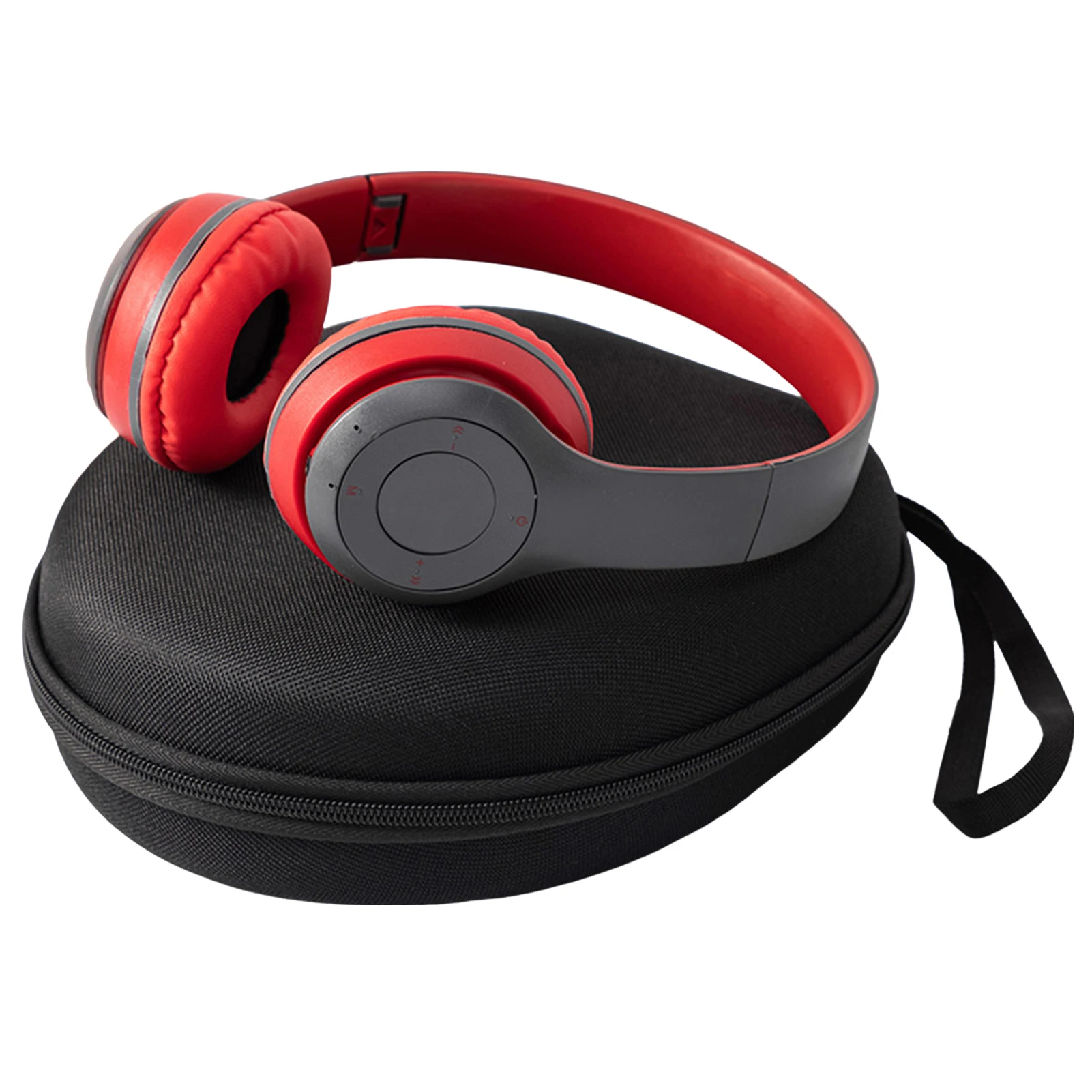 1Pcs Shockproof Headphone Storage Bag with Zipper Protective Earphone Carrying Case Holder for Carrying On and Over Ear Studio