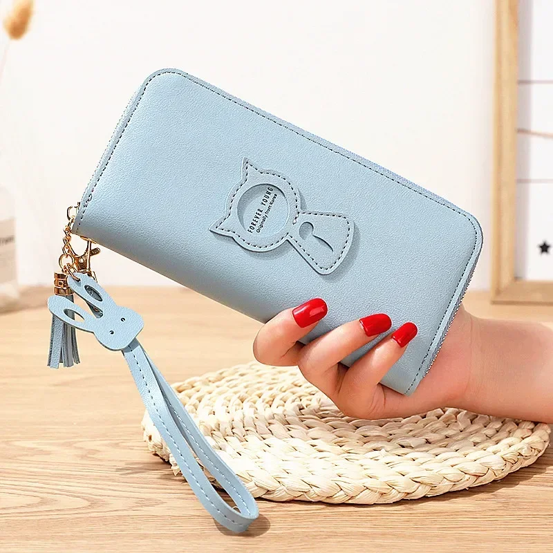 

1pc Solid Color Wallet Women Long Wallet Multiple Card Slots Card Bag Credit Card Holder Coin Purse Coin Pouch Women Clutch Bag