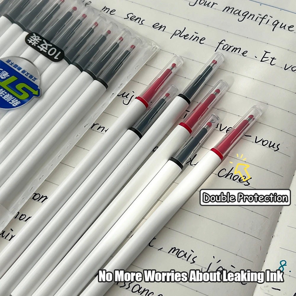 10 قطع من عبوات أقلام الجل العالمية لتعلم الطلاب والاستخدام المدرسي 11 سم عبوات سريعة الجفاف مثالية للكتابة اليومية