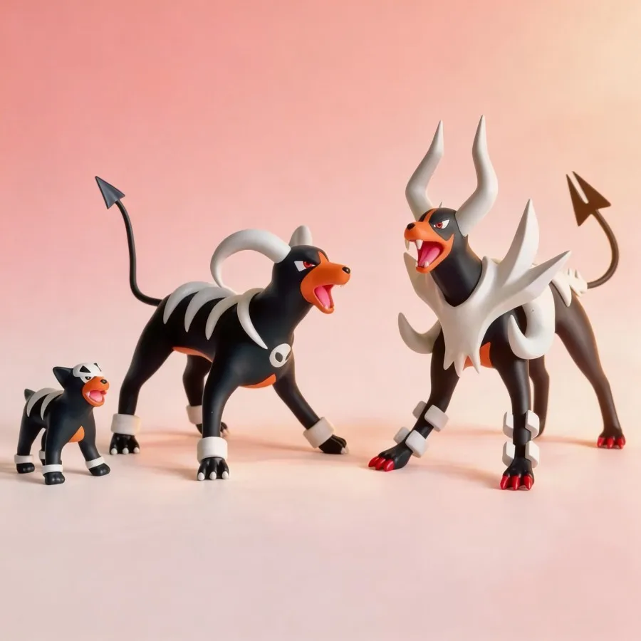 

Anime Pokémon Houndoom Figure 8cm GK Statue Collectible Model Toy Desktop Ornament for Fans Home Decoration