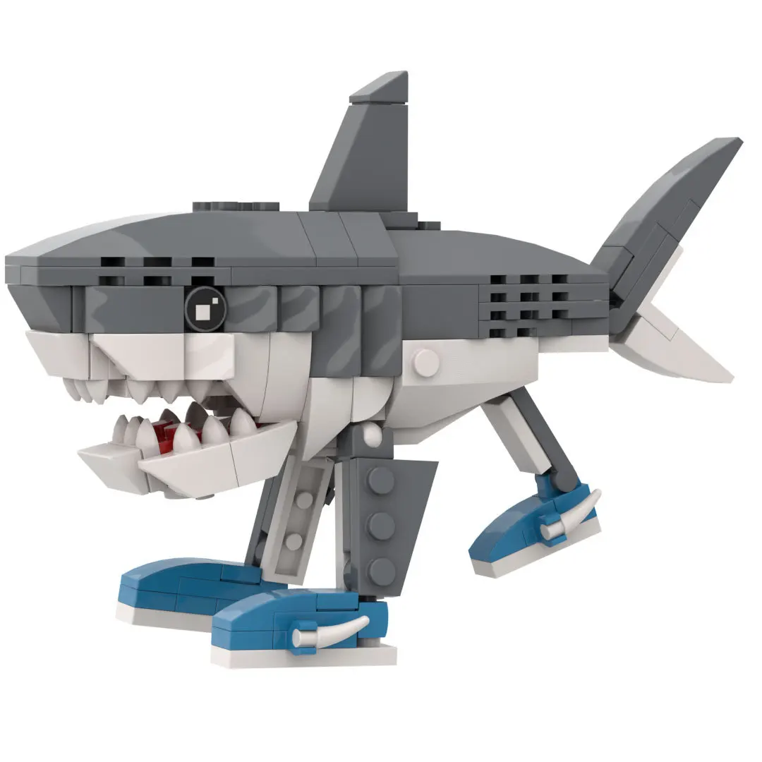 Tralalero Tralala Building Block Toy Tung Tung Tung Sahur Toy Tralalero Tralala Shark assemblaggio di piccole particelle Modello Monster