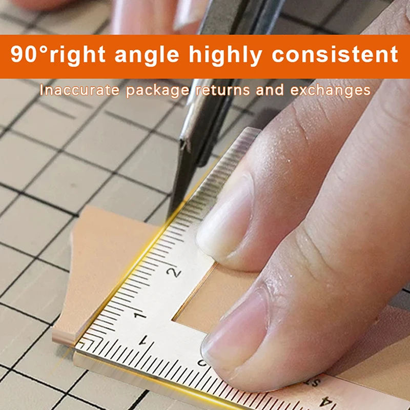 90° Mini Framing Ruler Measuring Layout Tool Stainless Steel Square Right Angle Ruler Precision For Building Framing Gauges