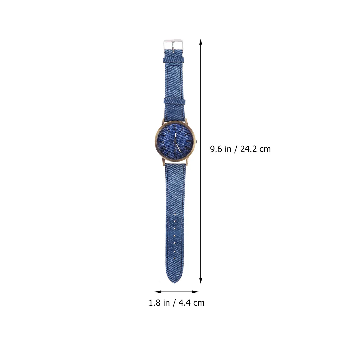 Canvas Quartz Watch Navy Stylish Fashion Wrist Decoration Silent Precise Movement Suitable for Students Women Friends Gift