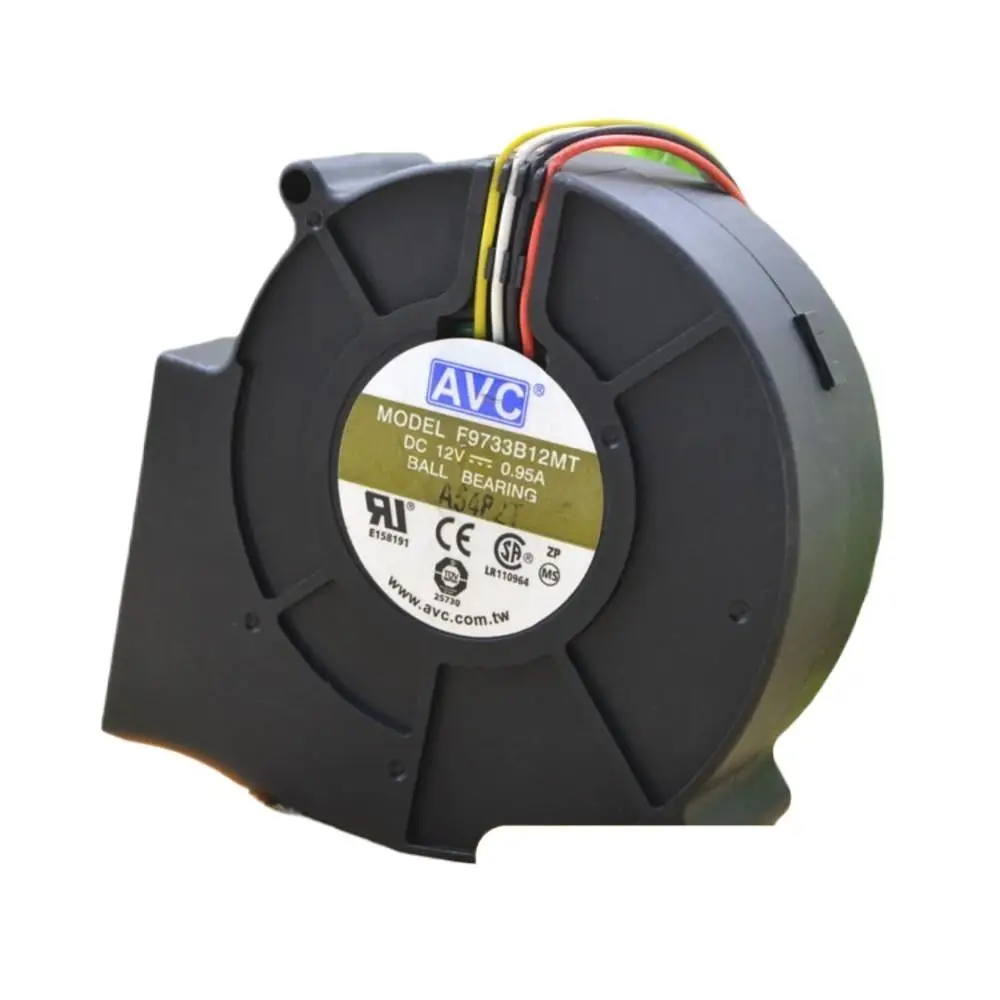 

Для AVC 9733 9 см вентилятор турбины, 12 В 0,95 А F9733B12MT мощное охлаждение в серверах, рабочей станции и электронике