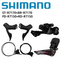 Shimano 105 Di2 Series 12S Mini grupo de bicicleta ST-R7170 + BR-R7170 + FD-R7150 + RD-R7150 para bicicleta de carretera producto Original auténtico