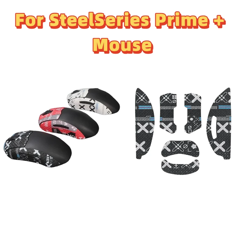 

Anti-Slip & Sweat-Absorbent Grip Tape, Premium Anti-Sweat Skin Stickers For SteelSeries Prime+ Mouse