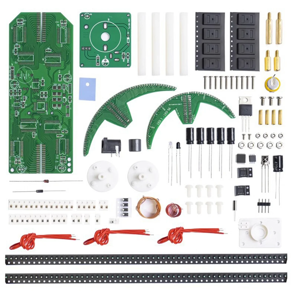 طقم LED دوار كروي مزدوج مطور للتحكم عن بعد بدون أداة تنزيل