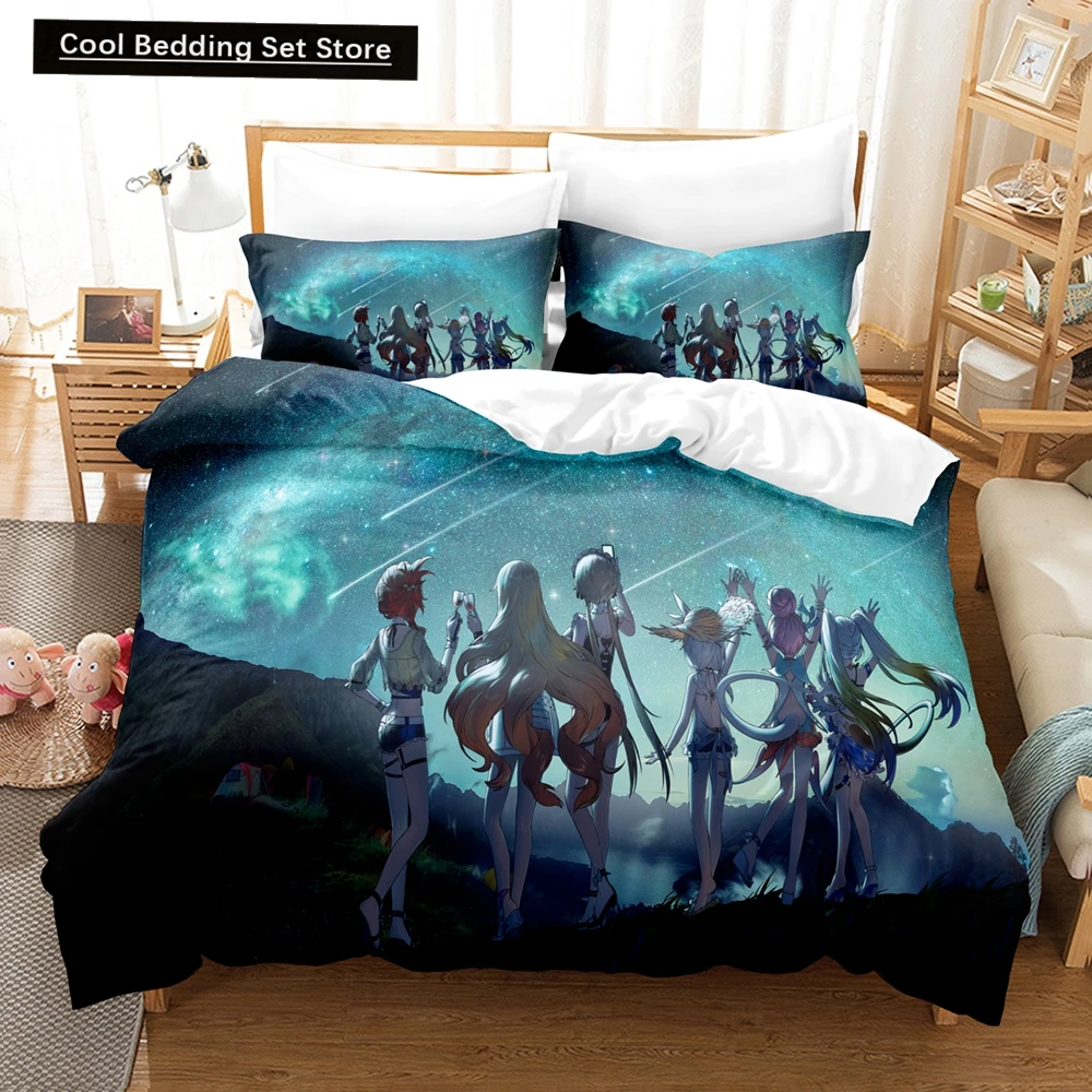 

3D Anime Honkai Impact 3rd Bedding Set Printed Decorative 2_3pcs Duvet Cover Set Bedclothes Quilt Cover Home For Home Textiles