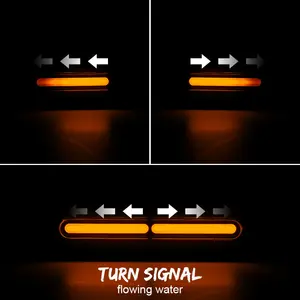 3 in 1 Motorrad -LED -Hecklichter Rot + gelbe Stopplampe Heckbremse mit Lichtsignal zurück -DRL für Motorrad -Schmutz -Boxenrad ATV UTV 9 Hauptverkaufs -Rucksack Rip Stop - №4