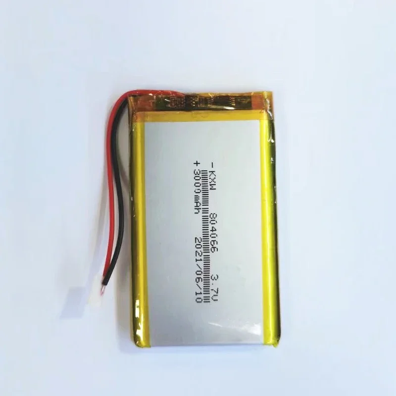 3000mAh 804066 بطارية ليثيوم بوليمر 3.7 فولت بطارية ليثيوم بوليمر قابلة للشحن PH2.0 التوصيل لوحدة التحكم مفتوحة المصدر R36S لعبة آلة