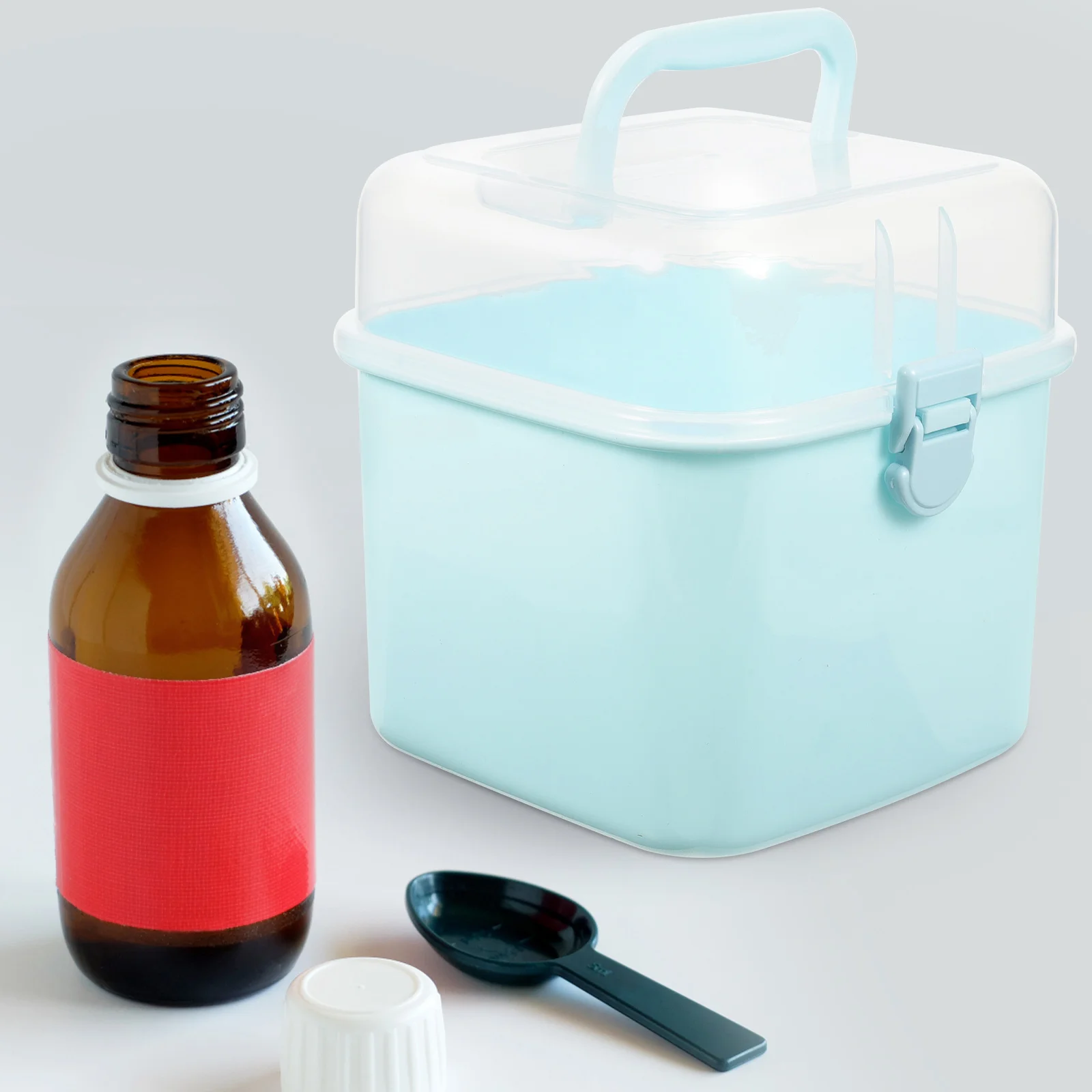 

First Aid Kit Medicine Case Portable Storage Container Plastic Childproof Emergency Home Travel Healthcare Solution