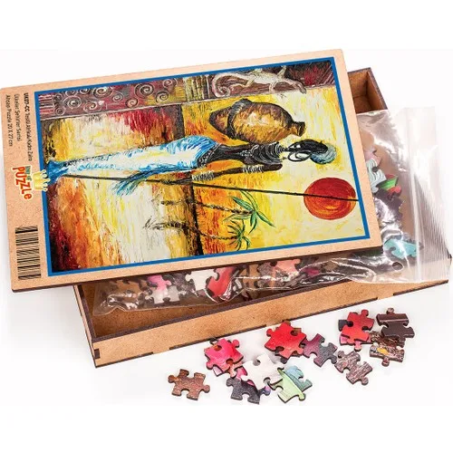 King Of Puzzle Testili African Women Zaire Wooden Jigsaw Puzzle 204 Pieces (UK07-CC)