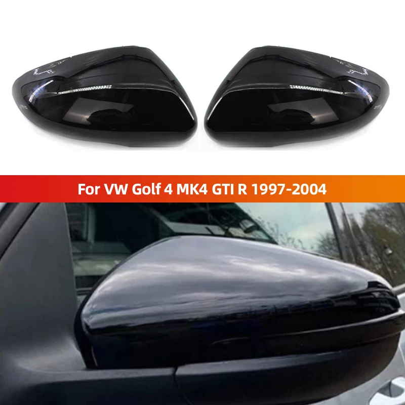 

For VW GOLF 6 MK6 GTI R GTD 2008-2013 Car Accessories Glossy Black Mirror Rearview Mirror Cover Wing Side Cap Fit