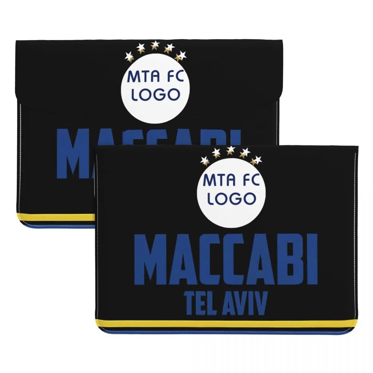 Maccabi Tel Aviv Laptop Schoudertas Messenger Case Slanke Aktetas Laptop Casual Of School