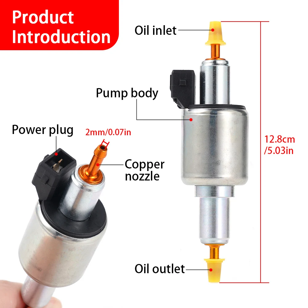 22ml 28ml Diesel Pump 12V Air Diesel Parking China Heater Parts Universal Heater Oil Pump for Webasto Eberspcher