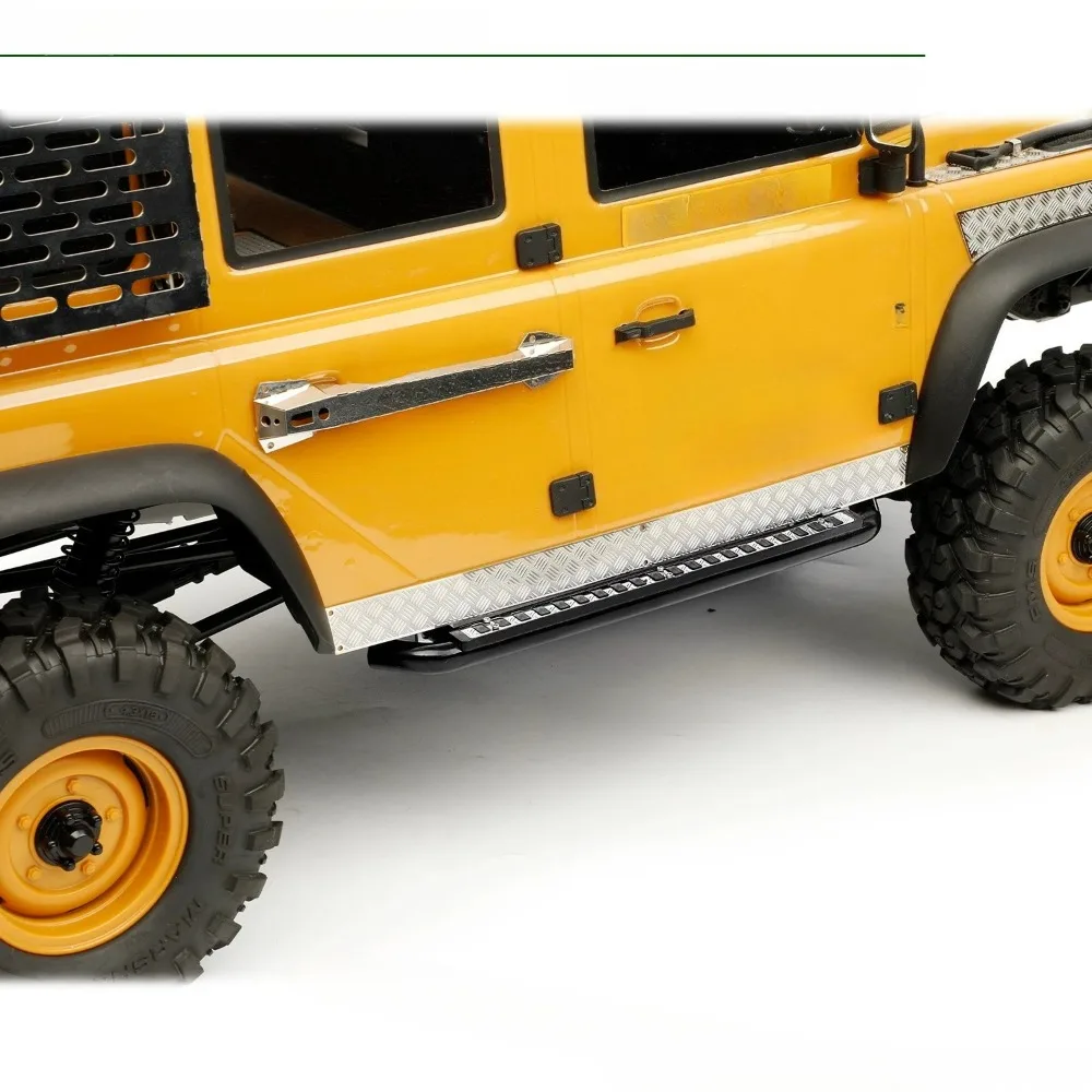 RC Crawler Upgrade Metal Side Step Side Slider Decor Parts For Traxxas TRX4 FCX10 RD110 1/10 Scale Custom-Size Accessories