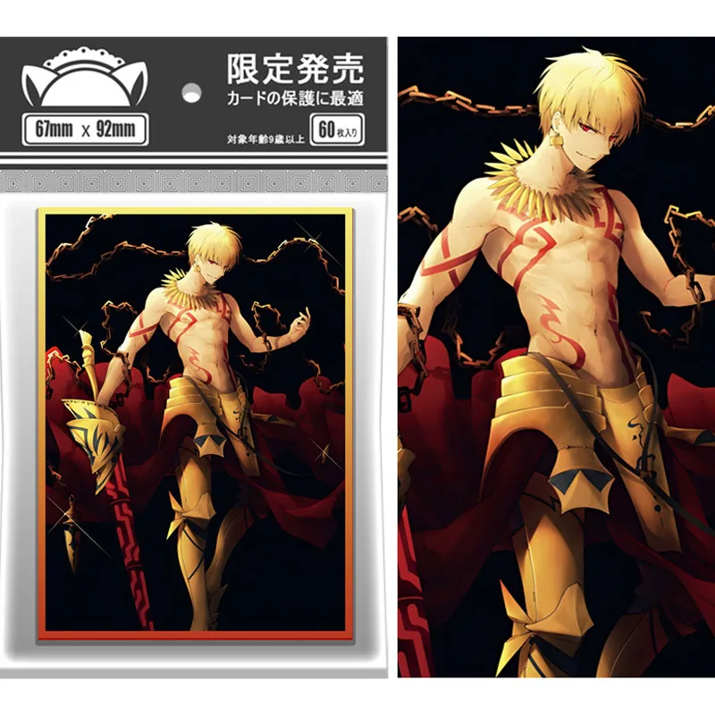 

60 шт./компл. FATE Gilgamesh флэш-карта рукав PTCG аниме игровая коллекция карта защитный чехол подарочная игрушка 67*92 мм