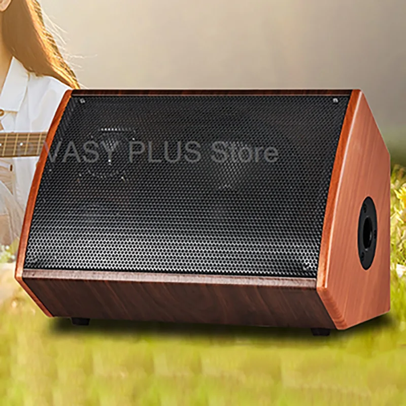 Портативные колонки 120 Вт 5,0 Bluetooth Sound Box Деревянный гитарный усилитель с DSP 3-полосным аудио аккумулятором 7200 мАч для уличного караоке Live