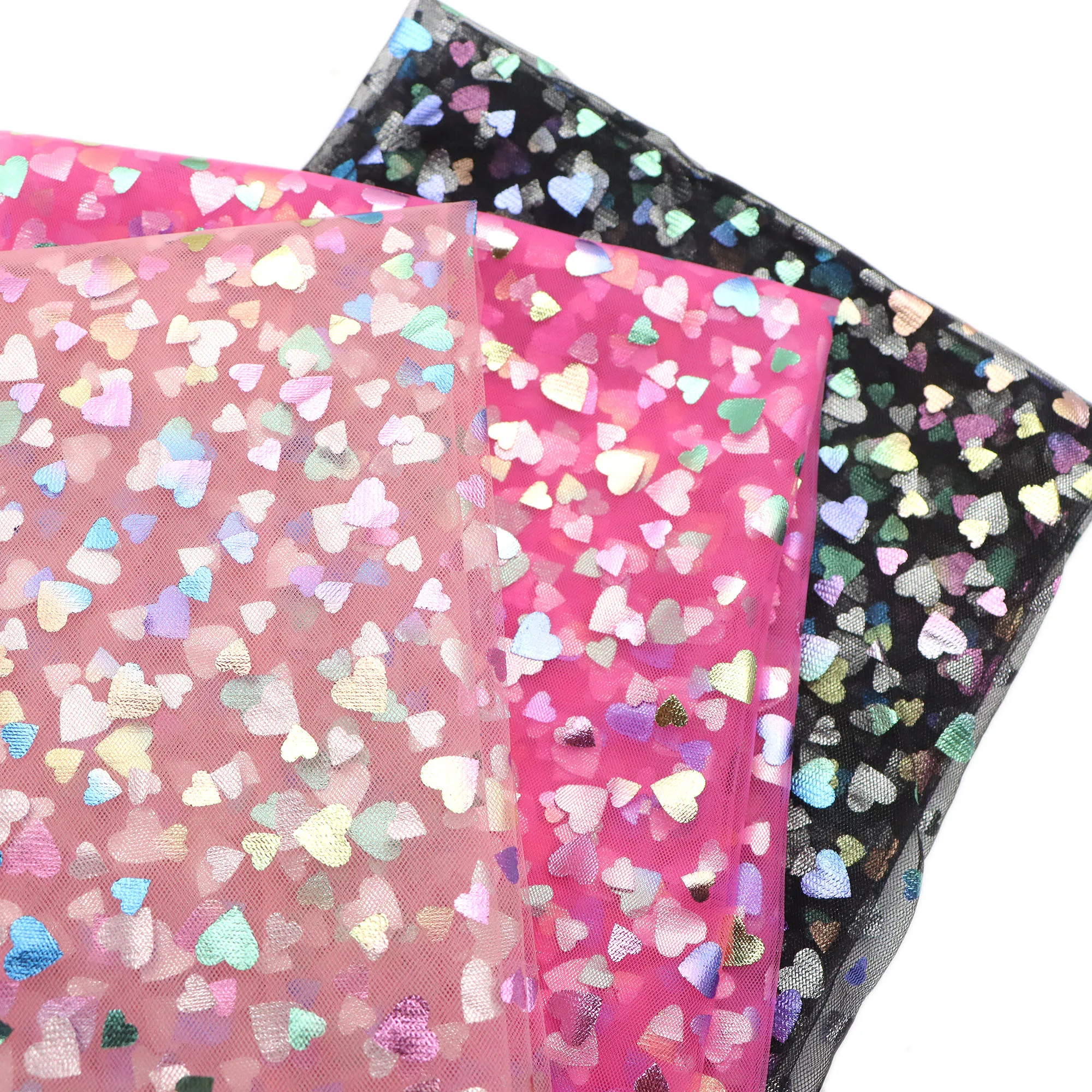 Pre-cut 1pc Colourful  Lace Fabric-59x19.68inch(150x50cm) Tulle Mesh Gauze Fabric Plaid Print Tulle Fabric - Perfect