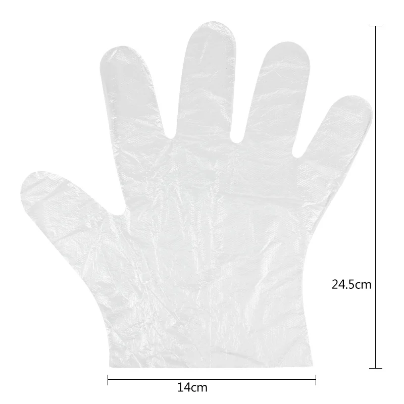 500/1000 pcs Disposable Gloves One-off Plastic Gloves Kitchen BBQ Picnic Cooking Cleaning Gloves Kitchen Household Gloves