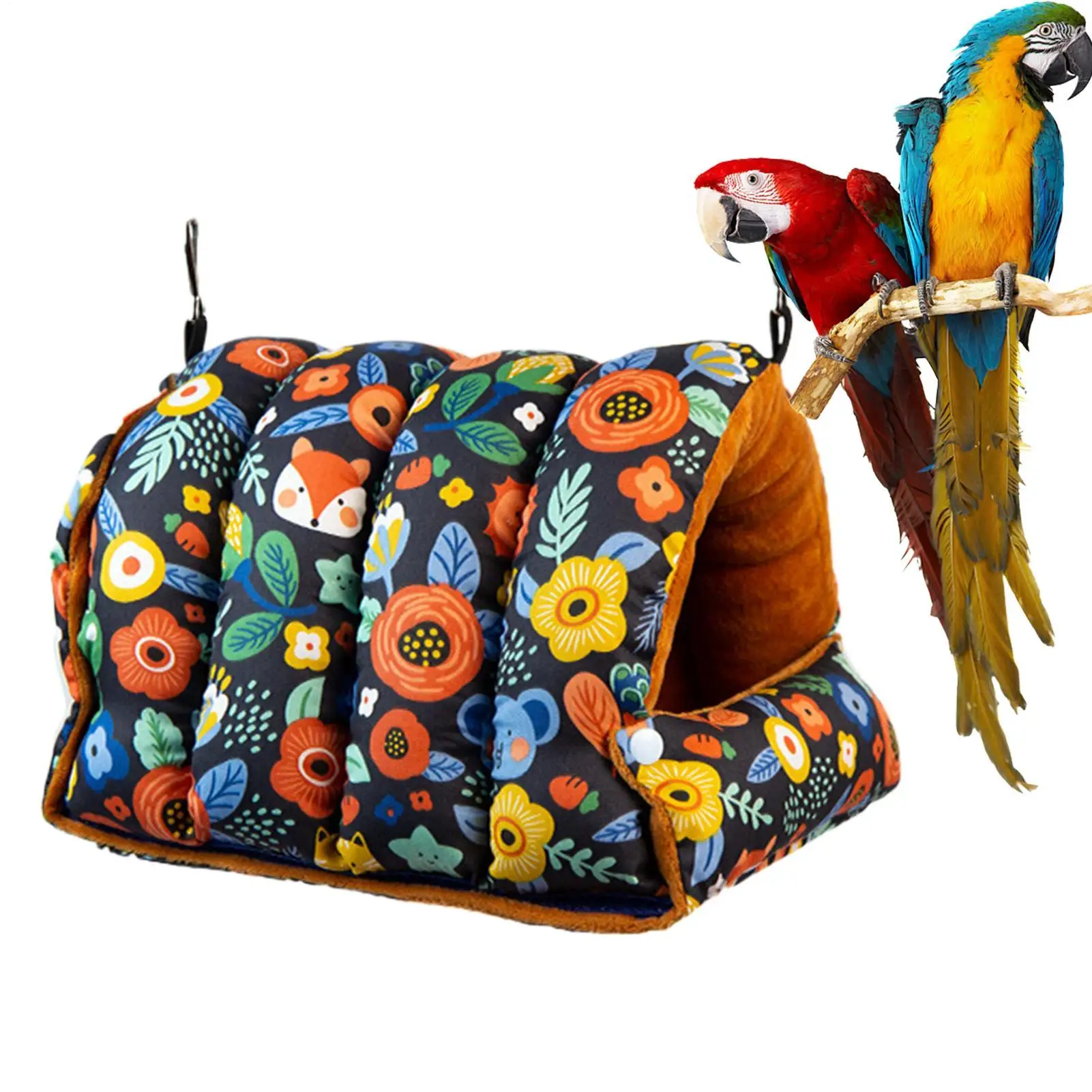 

Parakeet Bed Warm Folding Comfortable House Cockatiel Bed Shelter Parrot Hammock For Lovebird Canary Finch Conure Hamster Indoor