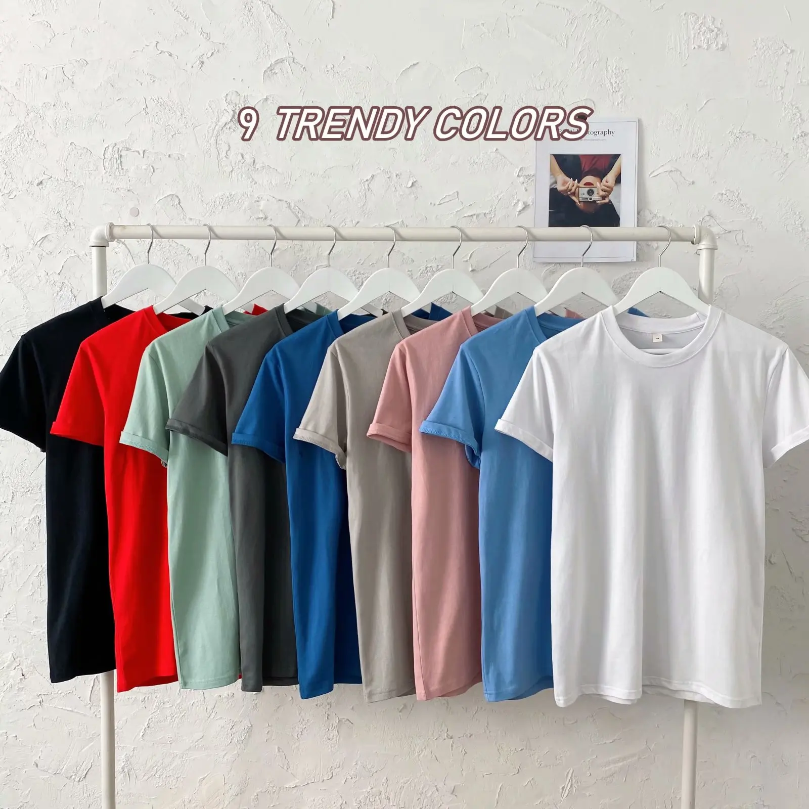 

Couple's Cotton T-irt ort Sve Basic irt Bla White ex f Sve Summer Faionable round Ne Printed Top