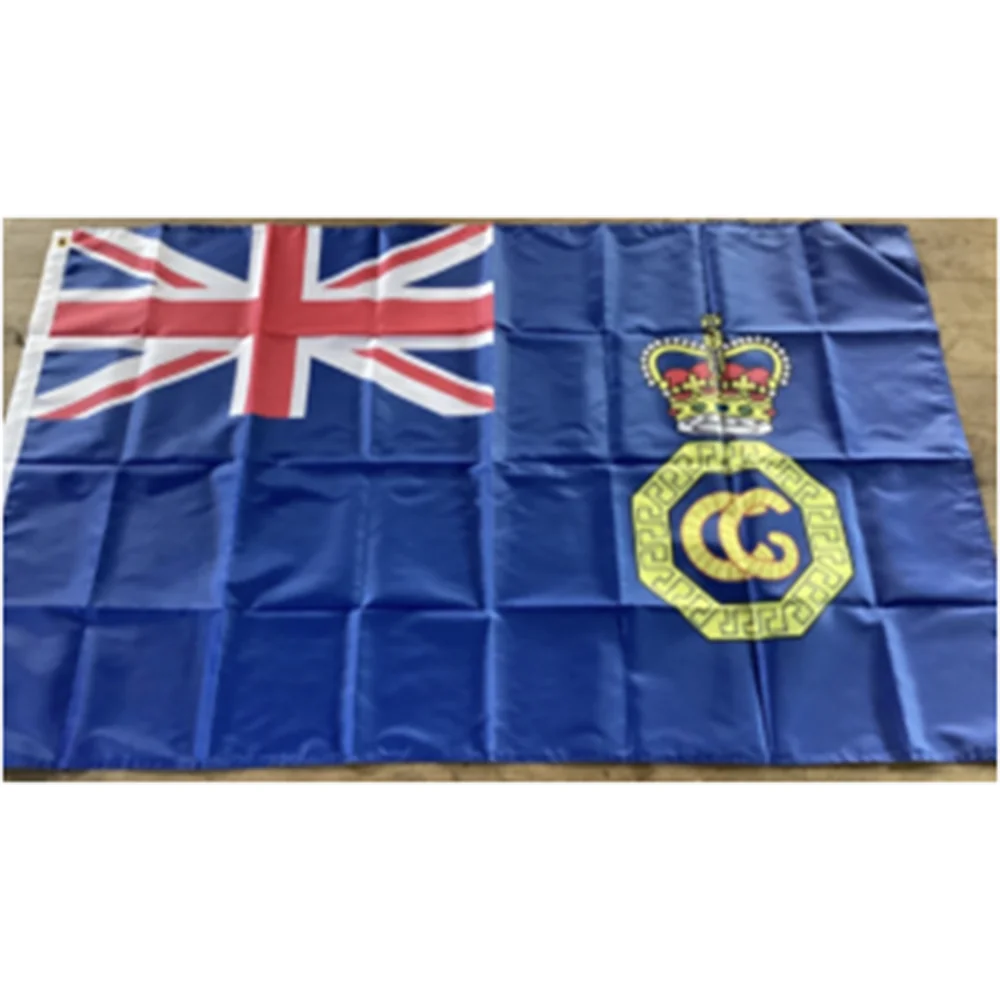 Custom 2X3FT Flag of Majesty's Coastguard 90x150cm HISTORY BANNER CONFIDENCE FLAG