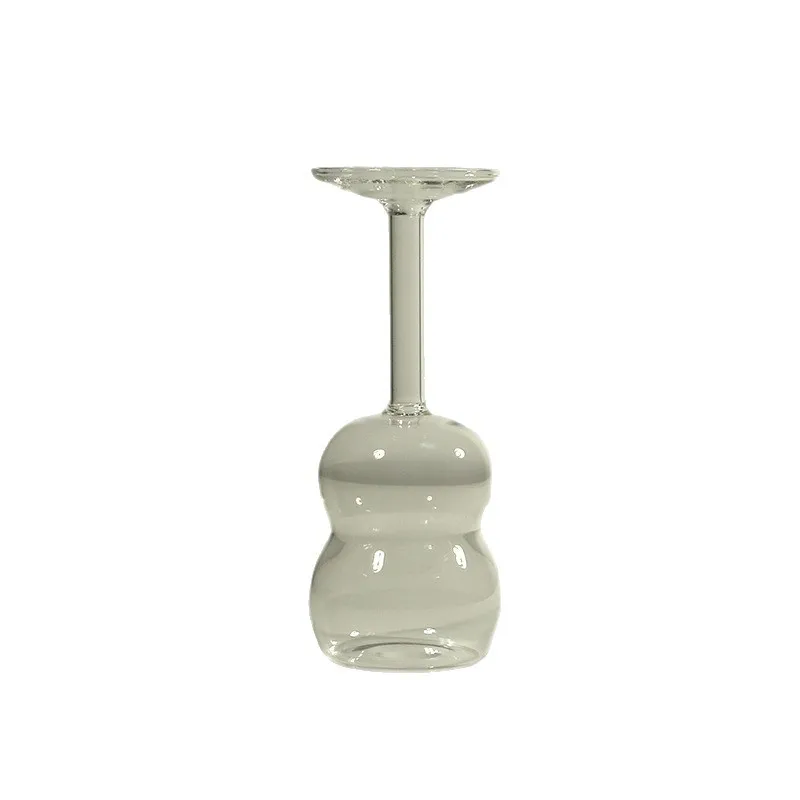 CX inverted gourd, glass tall, wedding, creative red wine glass