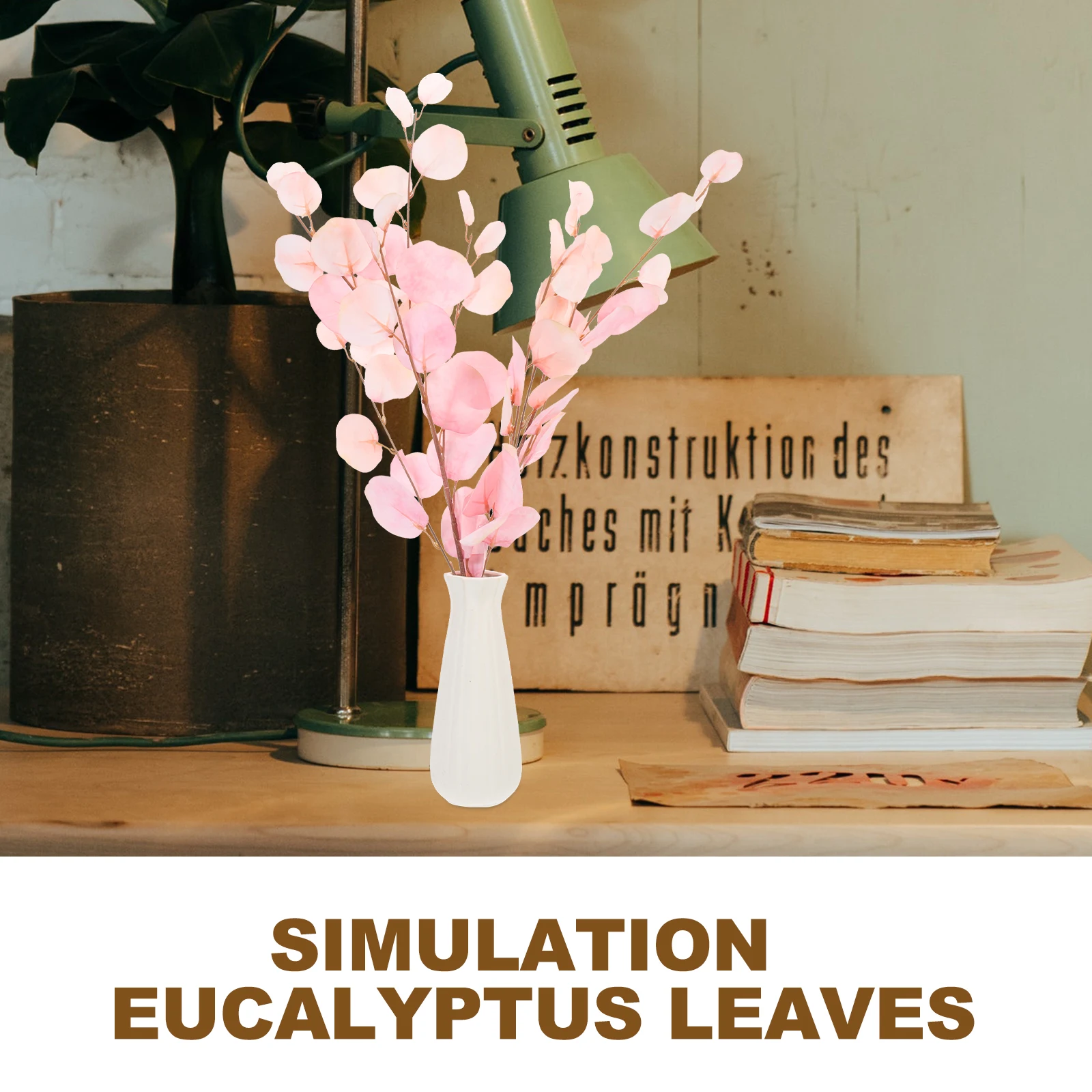 

Vines Simulated Eucalyptus Leaves Plants Indoor Artificial for Decoration Decorate