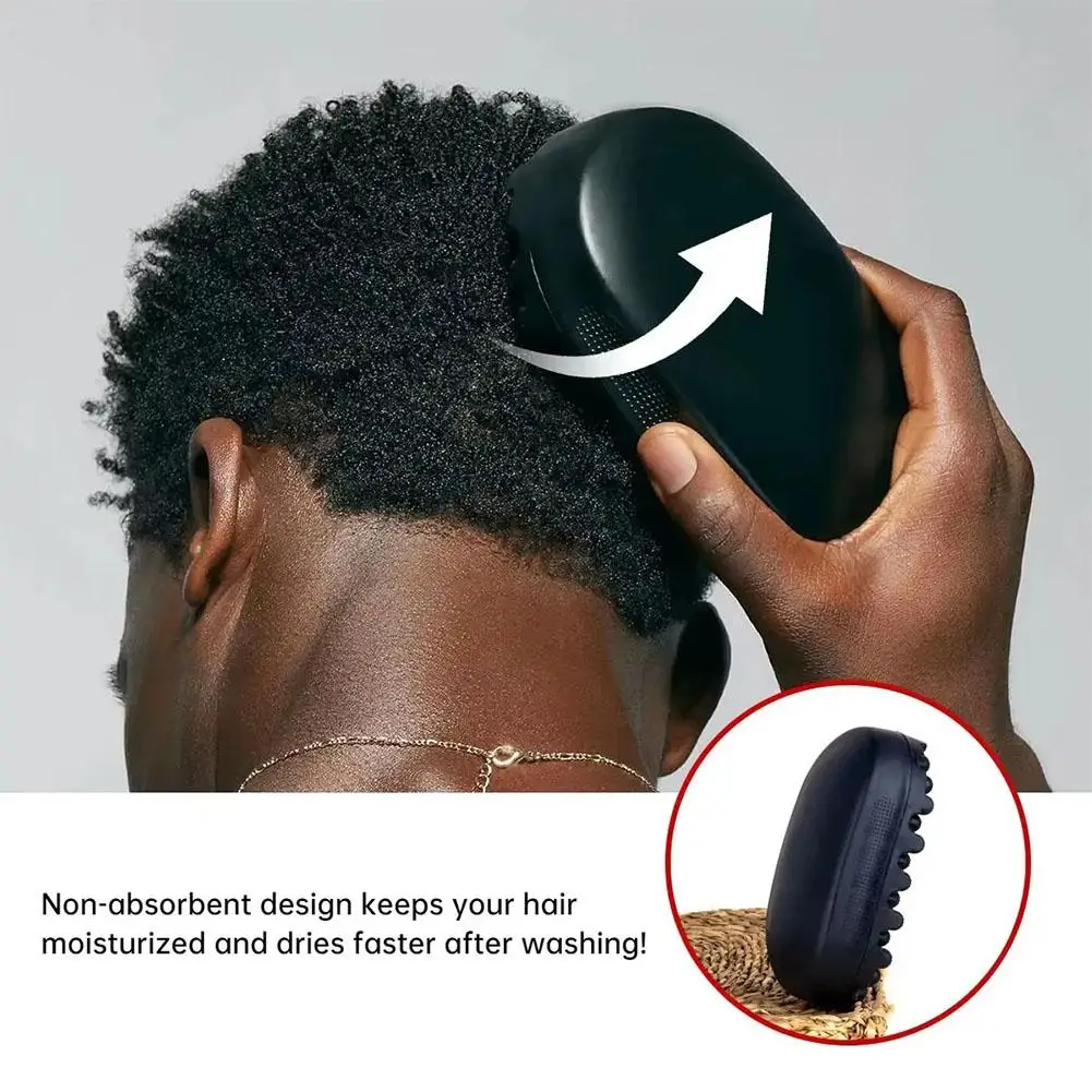 

Silicone Magic Twist Hair Brush Black Curly Braid Brush Durable Unisex Comb Curly Hair Hairdressing Tools Accessories