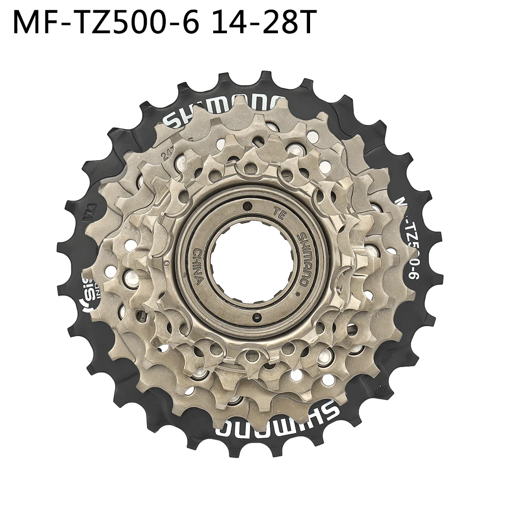 SHIMANO TOURNEY TZ 6 Speed MF-TZ500-6 Multiple Freewheel 14-28T MTB Bike Cassette Sprocket for Mountain Bike