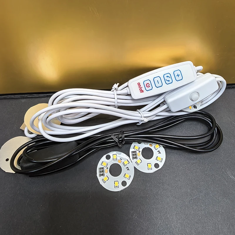 DC 5V 31mm 46mm USB LED 2835 chip lamp replace source  USB warm white color
