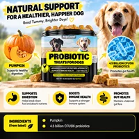 Petjoy Probiotic Treats for Dogs Chicken Flavor with Pumpkin 4.5 Billion CFU Digestive Enzymes Prebiotics Gut Immune Health Supp 4