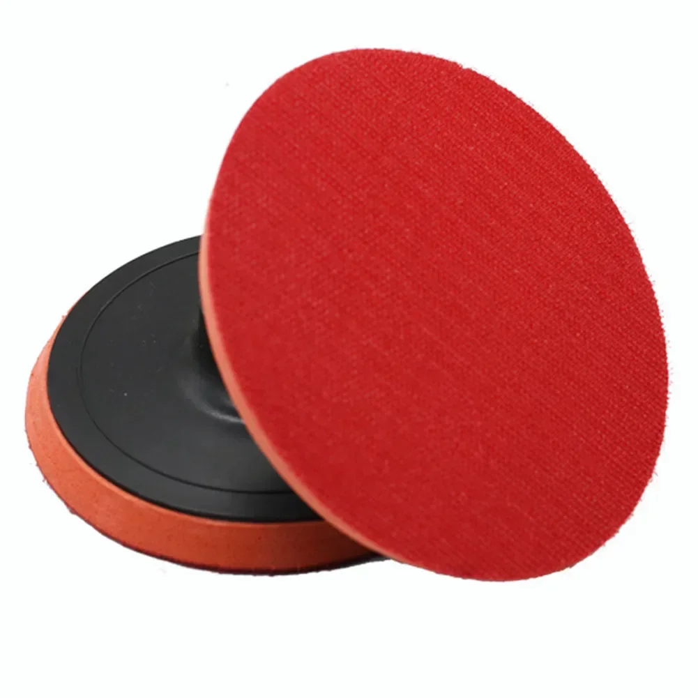 

4.5/5inch M14 Thread Adhesive Polishing Pad Backing Pad Plastic Foam Backer Pads Hook & Loop Flocking Sandpaper Suck Pad