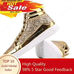 Trump 2024 Light Up Gold Shoes Never Surrender MAGA Light for Men Shooting Makes Me Stronger Sneakers Womens Mens Kids Shoes