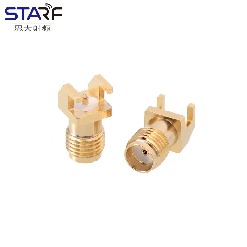 5pcs Flight Control Board Interface SMA-KWE Curved PCB Board Socket, Replacement for Part No. 901-10110