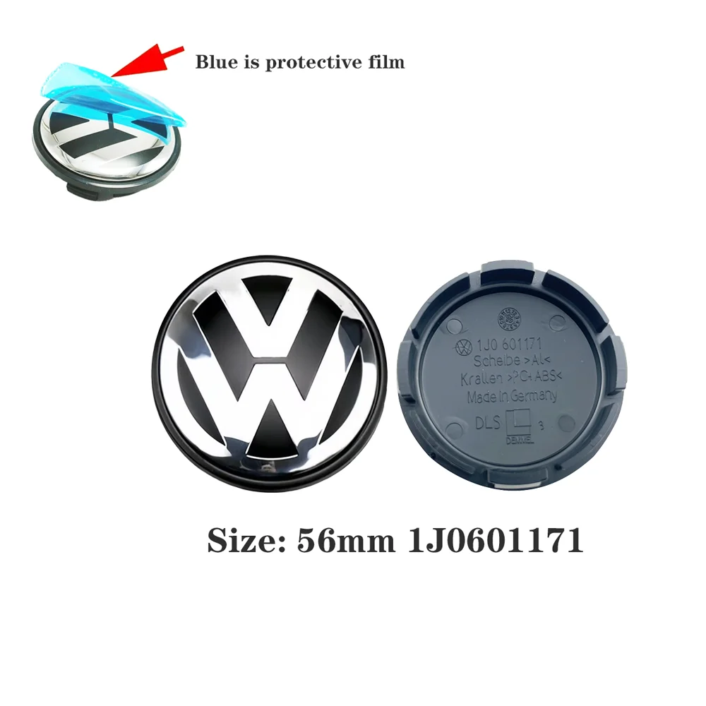 4 pz 55mm 56mm 65mm 70mm Car Styling Wheel Center Cap Mozzo Coperture Badge Accessori Per VW Volkswagen Golf 3B 7601171   1J 0601171