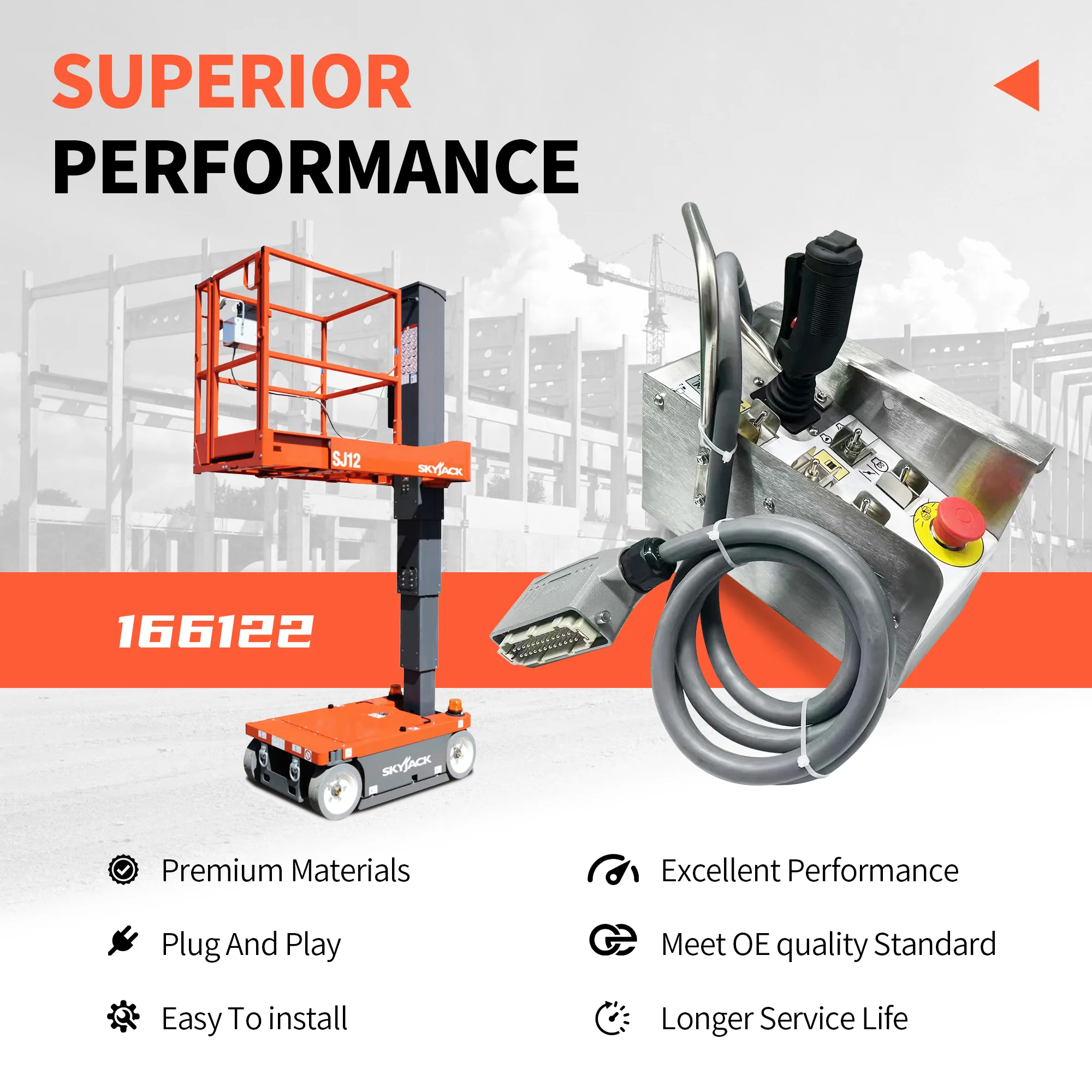 صندوق التحكم في المنصة 166122 137798 للمصاعد المقصية Skyjack SJ6826RT SJ6832RT