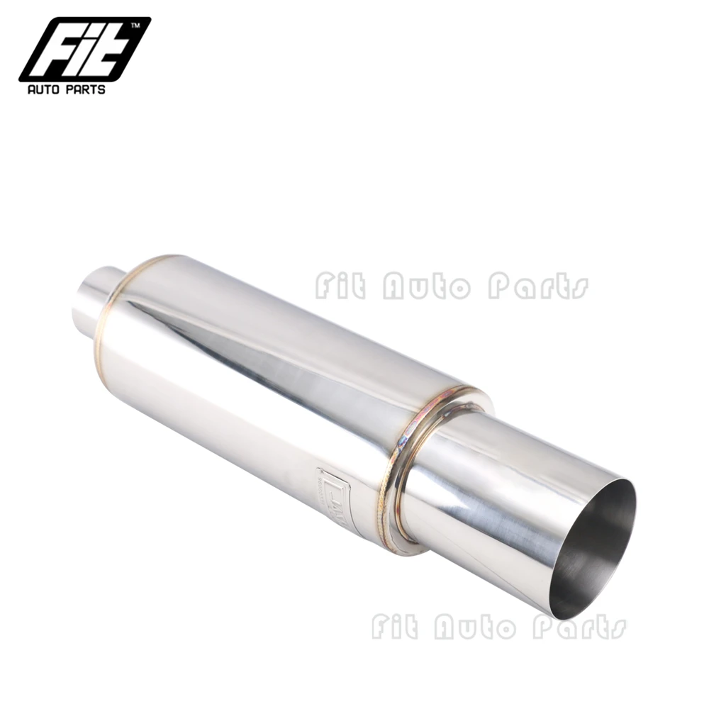 

Racing Car Exhaust Muffler Stainless Steel sport muffler Performance Universal Straight mufflers Pipe 2.5" to 4"