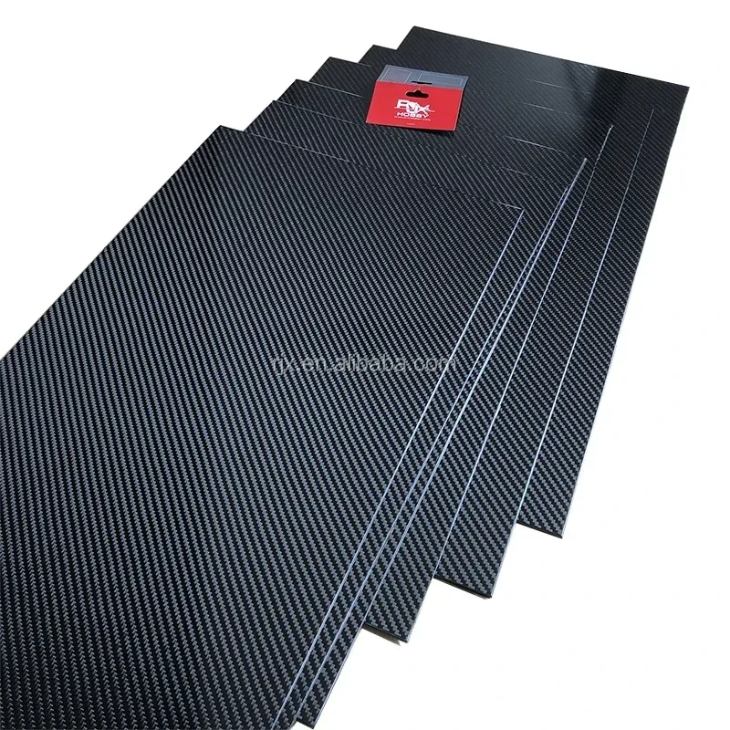 RJXHobby High-strength Lightweight 3K T300 T700 T800 M40 Carbon Reinforced Polymer Sheet Carbon Fiber Laminate Plate