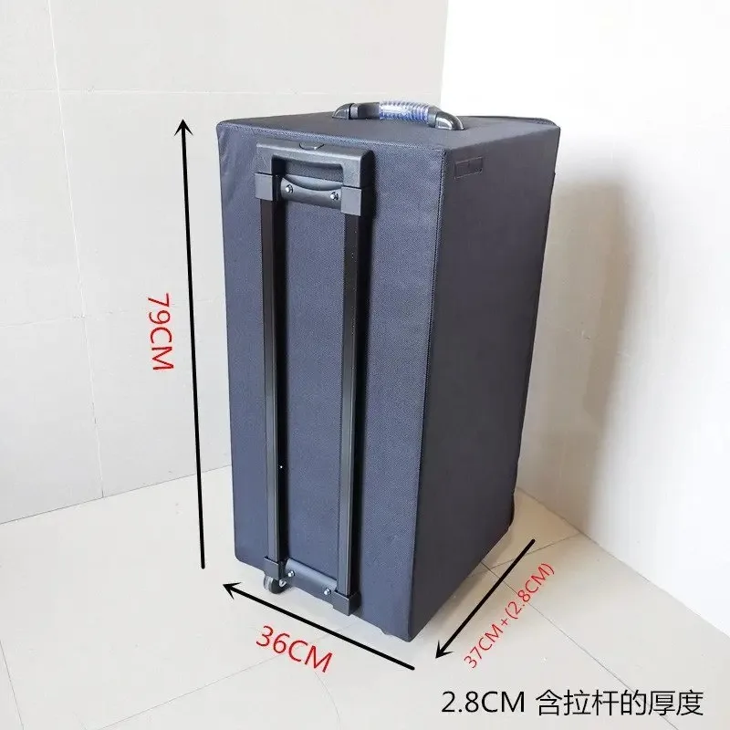 Portable handmade glasses trolley case Multi-layer drawer Large capacity optical sunglasses display case Black glasses
